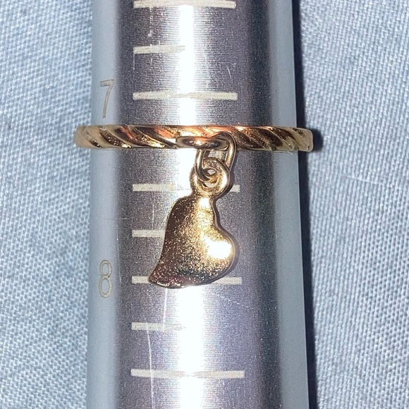 Gold  Charm Ring pick size and charm - Picture 15 of 16